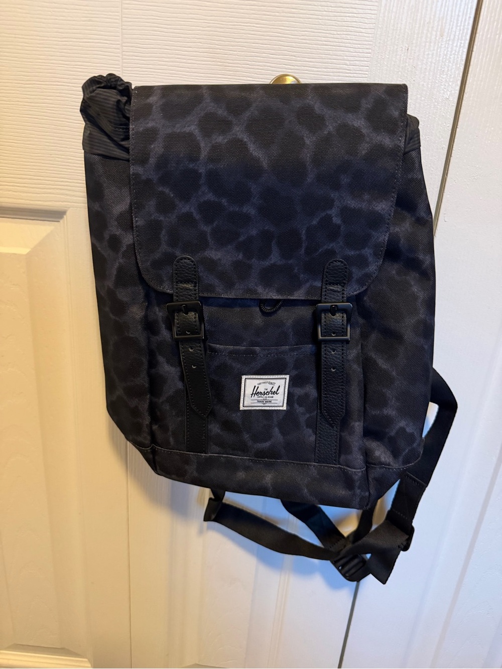 Herschel Supply Company Black Leopard-Print Backpack